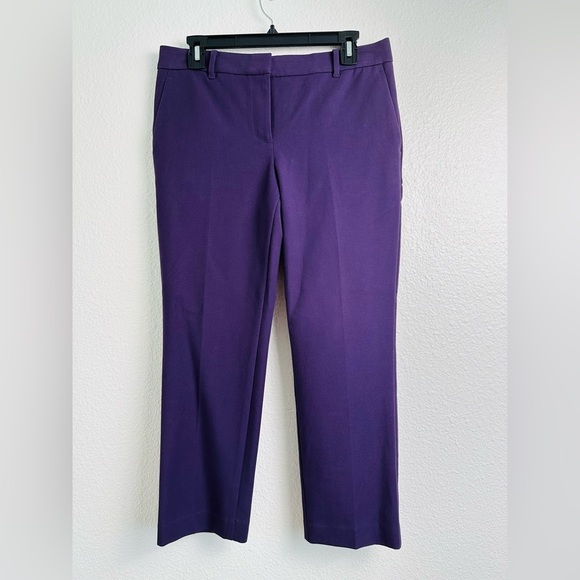 Ann Taylor Pants - Ann Taylor Purple Straight Leg Pants